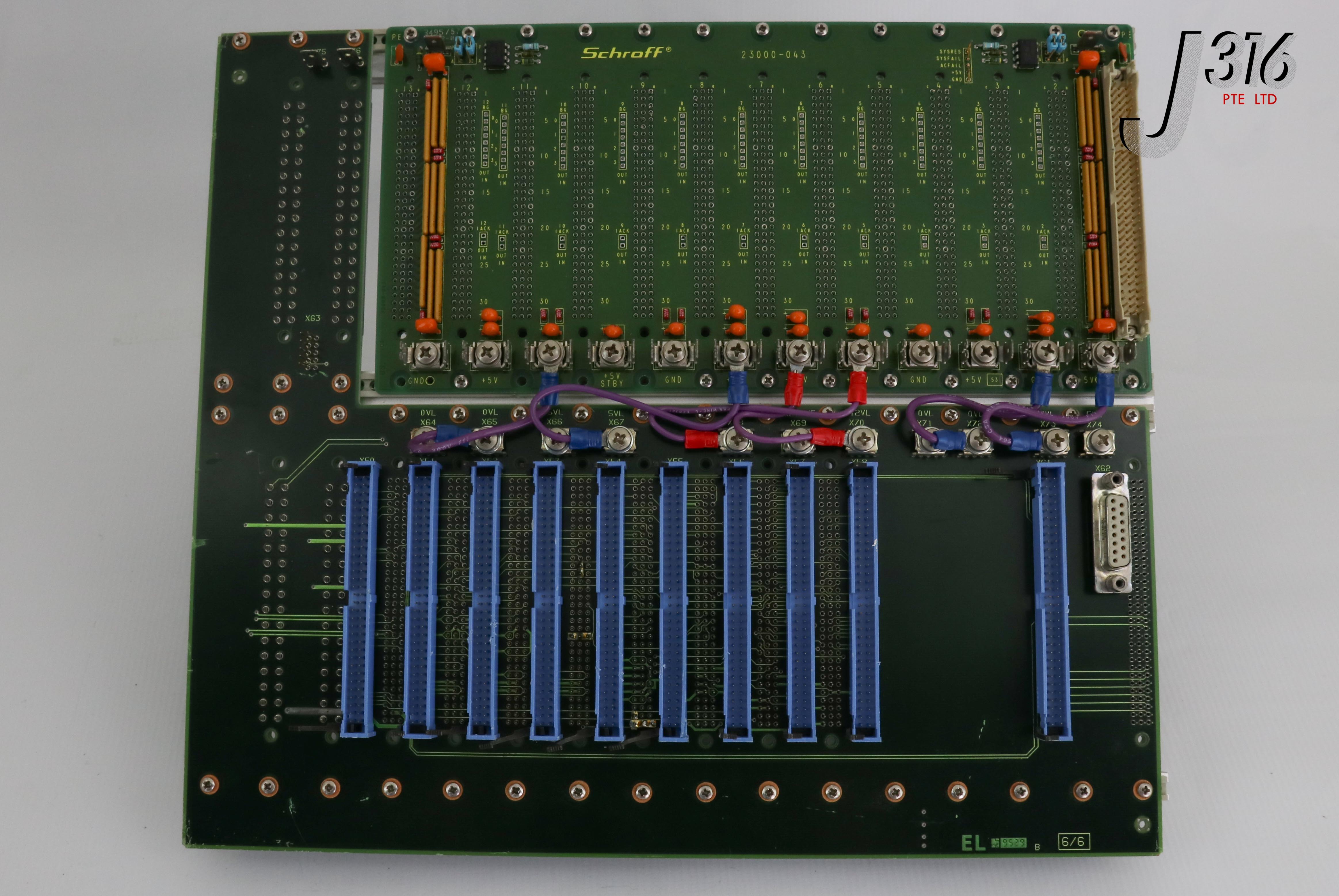サンプル 20576 ASML PCB ASSY 4022.436.2449 044895 W/ SCHROFF 4022.436.1069